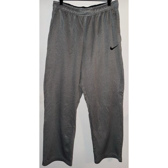 Nike Dri-Fit Pants Men’s Size Large Grey Polyester Fleece Lined - Picture 1 of 12